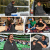 KawaGebo Kamp Waterproof Outdoor Blanket, Extra Thick Fleece Windproof Stadium Blanket 80" x 58" - Red Check