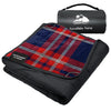KawaGebo Kamp Waterproof Outdoor Blanket, Extra Thick Fleece Windproof Stadium Blanket 80" x 58" - Red Check