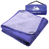 KawaGebo Kamp Outdoor Waterproof Blanket, Foldable Fleece Stadium Blanket for Outdoor Sports Event, Camping, Concerts, Car, Pet, Picnics - Windproof, Wearable, Machine Washable 80" x 58" - Purple