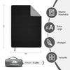 KawaGebo Kamp Fleece Waterproof Outdoor Blanket - Windproof Stadium Blanket for Camping, Picnics, and Sports Stay Dry and Comfortable 80"x 58" - Grey