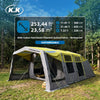 Kawagebo Kamp Inflatable Tunnel Tent 21.5' X 11.8' Glamping 23.6㎡ 5-10 Person Oxford Camping Air Tent, M