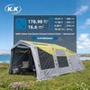 Kawagebo Kamp Inflatable Tunnel Tent 18' X 10' Glamping 16.6㎡ 4-6 Person Oxford Camping Air Tent, S