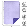 KawaGebo Kamp Outdoor Waterproof Blanket, Foldable Fleece Stadium Blanket for Outdoor Sports Event, Camping, Concerts, Car, Pet, Picnics - Windproof, Wearable, Machine Washable 80" x 58" - Purple