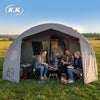 Kawagebo Kamp Inflatable Tunnel Tent 21.5' X 11.8' Glamping 23.4㎡ 6-12 Person Oxford Camping Air Tent, L