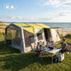 Kawagebo Kamp Inflatable Tunnel Tent 21.5' X 11.8' Glamping 23.6㎡ 5-10 Person Oxford Camping Air Tent, M