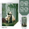 KawaGebo Kamp Camping Blanket Puffy - Outdoor Stadium Blanket Wearable, Lightweight, Packable, Machine Washable Camping Quilt for Traveling, Picnic, Beach, Party 78"x 56" - Cute Panda