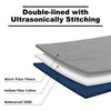 KawaGebo Kamp Outdoor Waterproof Blanket, Foldable Fleece Stadium Blanket for Outdoor Sports Event, Camping, Concerts, Car, Pet, Picnics - Windproof, Wearable, Machine Washable 80" x 58" - Blue