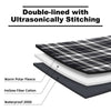 KawaGebo Kamp Outdoor Waterproof Blanket, Foldable Fleece Stadium Blanket for Outdoor Sports Event, Camping, Concerts, Car, Pet, Picnics - Windproof, Wearable, Machine Washable 80" x 58" - Black Check