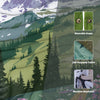 KawaGebo Kamp Camping Blanket with Sherpa Lining – Poncho Quilt, 78"x56" - Mt.rainier park