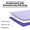 KawaGebo Kamp Large Outdoor Waterproof Blanket Extra Thick Fleece Stadium Blanket for Camping, Car, Pet, Picnics - Windproof, Wearable, Machine Washable 80" x 58" - Purple(Hooded)