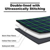 KawaGebo Kamp Outdoor Waterproof Blanket, Foldable Fleece Stadium Blanket for Outdoor Sports Event, Camping, Concerts, Car, Pet, Picnics - Windproof, Wearable, Machine Washable 80" x 58" - Green Check