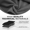 KawaGebo Kamp Fleece Waterproof Outdoor Blanket - Windproof Stadium Blanket for Camping, Picnics, and Sports Stay Dry and Comfortable 80"x 58" - Night Black