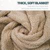 Outdoor Camping Blanket - Puffy Camping Blanket Packable,Sherpa Fleece Warm Blanket for Camping, Outdoors, Travel, Stadium, Festivals, Beach, Hammock 56"x 78" Machine Washable, DWR, Lightweight - Green Mountain Silhouette