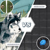 KawaGebo Kamp Camping Blanket with Sherpa Lining – Poncho Quilt, 78"x56" - Fierce Wolf