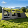 Kawagebo Kamp Inflatable Tunnel Tent 21.5' X 11.8' Glamping 23.6㎡ 5-10 Person Oxford Camping Air Tent, M