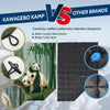 KawaGebo Kamp Camping Blanket Puffy - Outdoor Stadium Blanket Wearable, Lightweight, Packable, Machine Washable Camping Quilt for Traveling, Picnic, Beach, Party 78"x 56" - Cute Panda