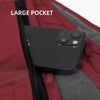 KawaGebo Kamp Waterproof Outdoor Blanket, Extra Thick Fleece Windproof Stadium Blanket 80" x 58" -Wine Red