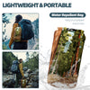 KawaGebo Kamp Camping Blanket with Sherpa Lining – Poncho Quilt, 78"x56" - Jungle Hiking