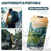 KawaGebo Kamp Outdoor Camping Blanket with Sherpa Lining, Extra Warm Thick Camp Blankets and Puffy Ultralight Soft Poncho DWR Camping Quilt for Cold Weather, Adventure, Sleeping, Backpacking 78"x 56" - Sierra Nevada