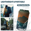 Outdoor Camping Blanket - Puffy Camping Blanket Packable,Sherpa Fleece Warm Blanket for Camping, Outdoors, Travel, Stadium, Festivals, Beach, Hammock 56"x 78" Machine Washable, DWR, Lightweight - Amber Dawn Hues