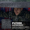 KawaGebo Kamp Waterproof Outdoor Blanket, Extra Thick Fleece Windproof Stadium Blanket 80" x 58" - Red Check