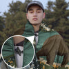 KawaGebo Kamp Camping Blanket Puffy - Outdoor Stadium Blanket Wearable, Lightweight, Packable, Machine Washable Camping Quilt for Traveling, Picnic, Beach, Party 78"x 56" - Bears & Flowers